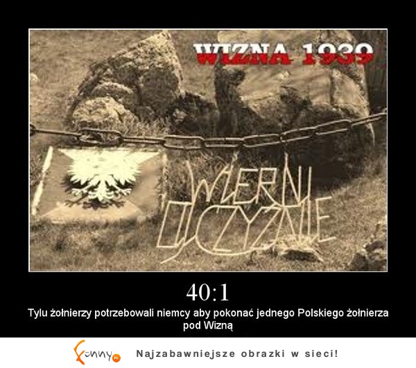 Ilu żołnierzy Niemcy potrzebowali by pokonać jednego polskiego żołnierza pod Wizną