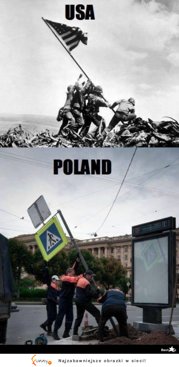 ZNAJDŹ dwie różnice POLSKA vs. AMERYKA :D