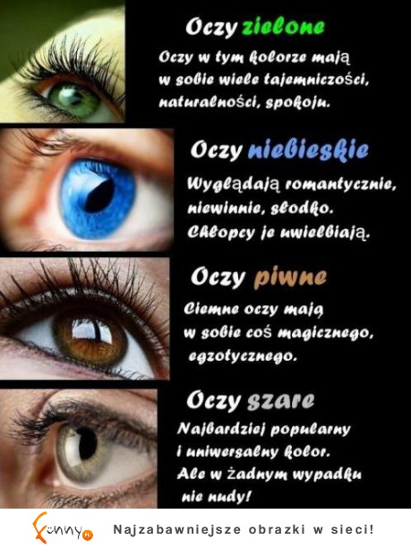 Zobacz co mówi o Tobie twój kolor oczu! Zielone, niebieskie czy szare?